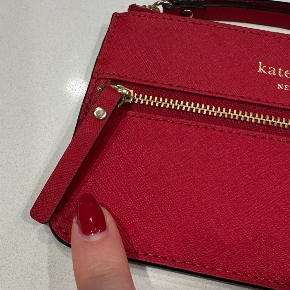 Kate Spade Mikas Pond Bee Wristlet, Pillbox Red Color